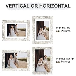 Vittanly 5x7 Picture Frame, Display Pictures 4x6