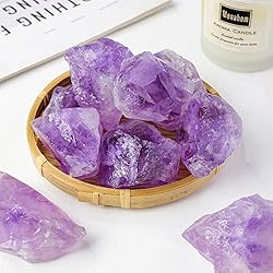 Apengshi Brazil Amethyst 2PCS Natural Rough Rocks