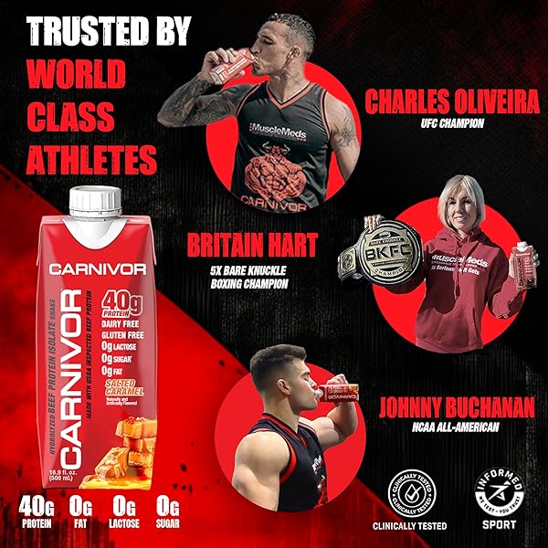MUSCLEMEDS CARNIVOR RTD, READY TO DRINK PROTEIN, LACTOSE FREE, SUGAR FREE, 40G ISOLATE PROTEIN, MUSCLE BUILDING, RECOVERY, CHOCOLATE, 16.9 FL OZ (PACK OF 12)
