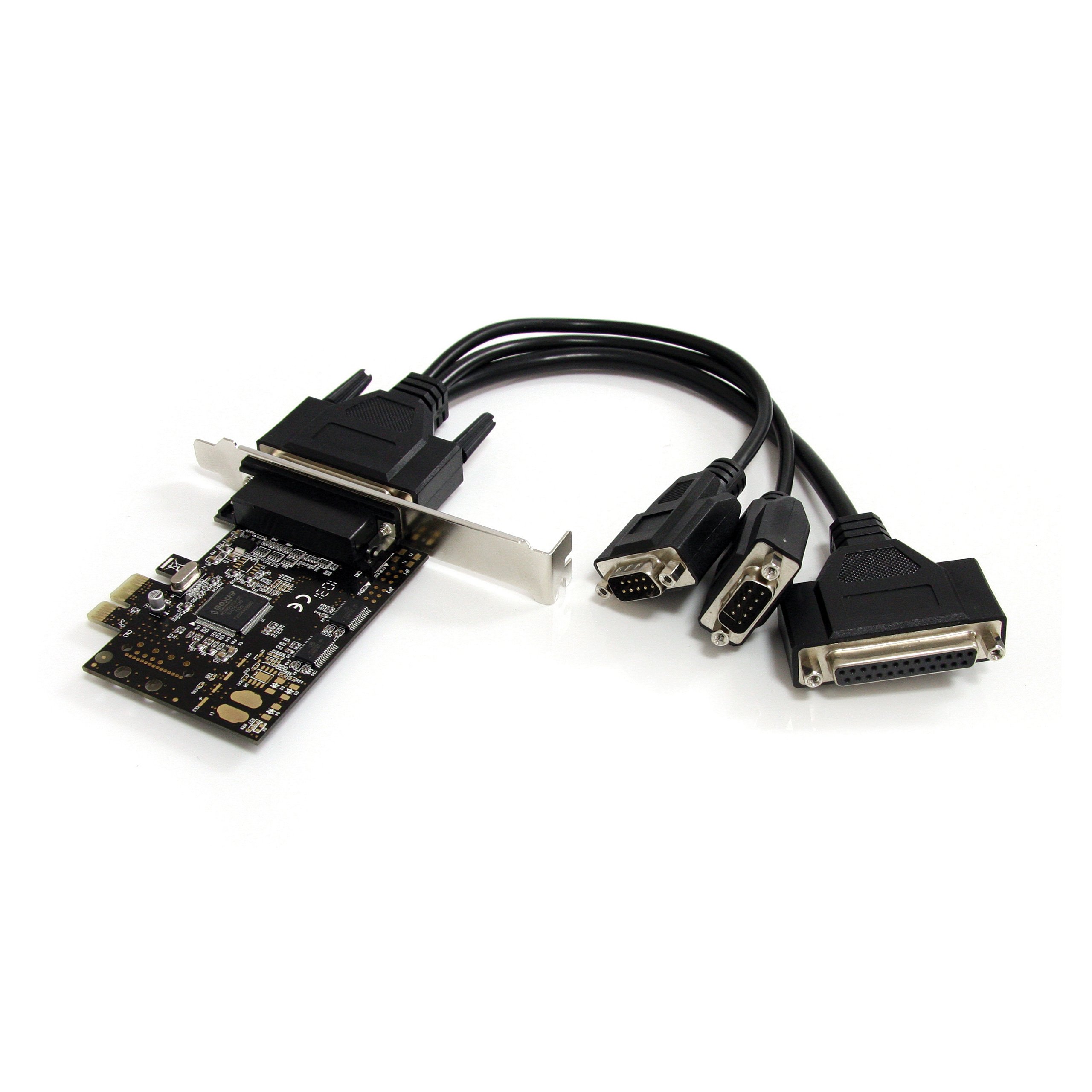 StarTech.com 2S1P PCI Express Serial Parallel Combo Card with Breakout Cable - PCIe Serial Parallel Card (PEX2S1P553B)