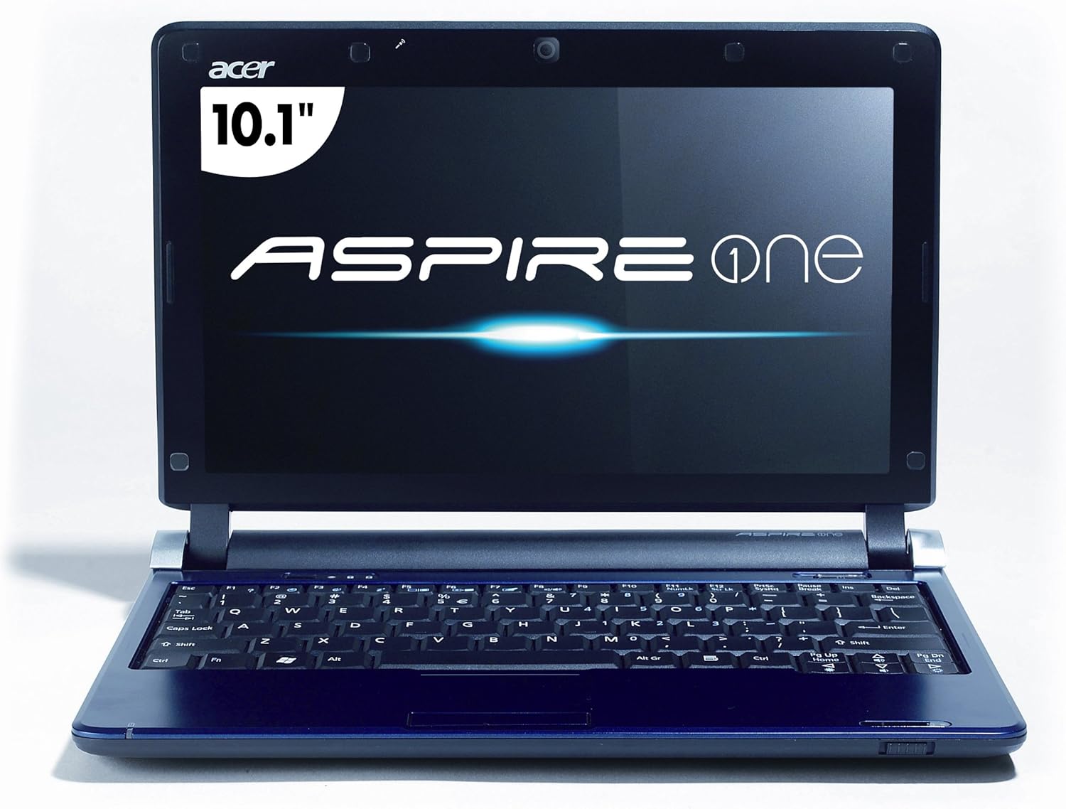 Amazon Com Acer Aspire One Aod250 1580 10 1 Inch Blue Netbook 7 5 Hour Battery Life Computers Accessories
