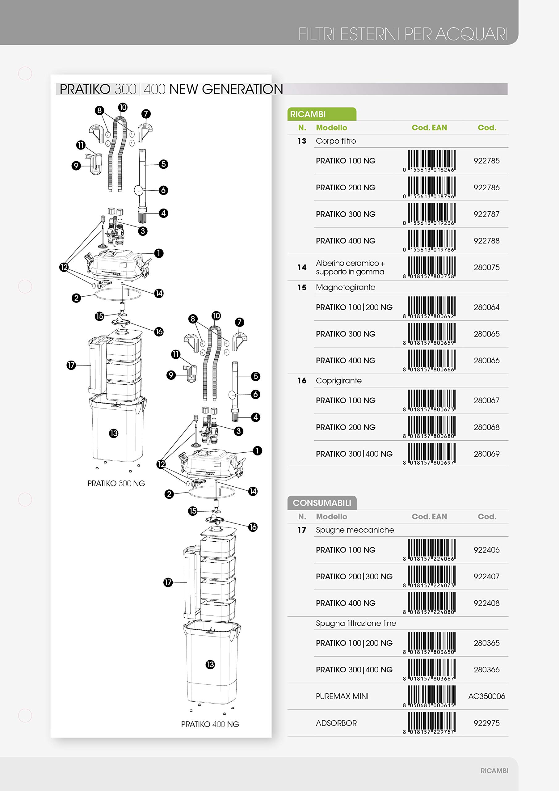 Askoll AB090007 - Magnetogirante Pure in XL - Compatible with Code 280063