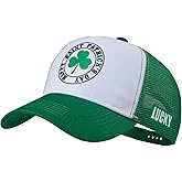 UALON St Patrick's Day Trucker Hat, Irish Green Baseball Cap for Men Women, Mesh Snapback Hats, Shamrock Accessories
