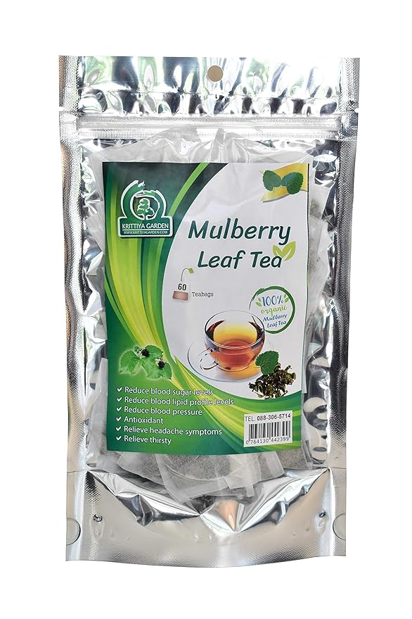 Organic White Mulberry Leaf Tea 60Teabags (Morus Alba