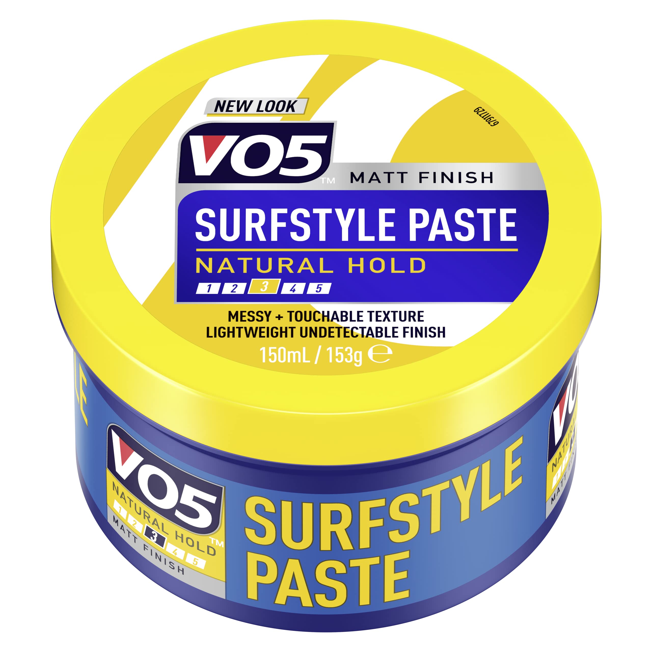 Alberto VO5 SurfStyle Natural Hold Hair Paste for a Natural and Messy Hairstyle 150 ml, (Pack of 6)