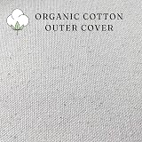 Yogan Crescent Yoga Cushion Natural Buckwheat Ivory Cotton Cover view 2
