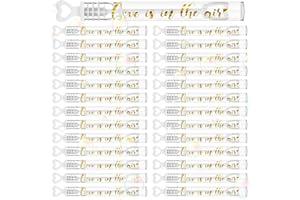 Hollowfly 120 Count Wedding Mini Bubble for a Wedding Wands Bulk Heart Bubble Wand for Guests Send Off Adults Party Supplies Valentine Anniversaries Celebration (Love)