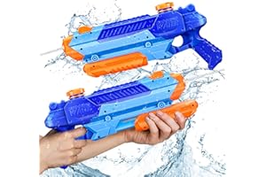 SHSTFD Water Guns for Kids Adults - 2 Pack Squirt Guns for Kids, 400CC with Long Range - Ideas Gift Toys for Summer Swimming Pool Beach Outdoor Water Fighting Toy for Boys Girls