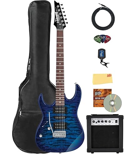 Amazon.com: Ibanez GRX20Z RG Gio Electric Guitar - Black Night