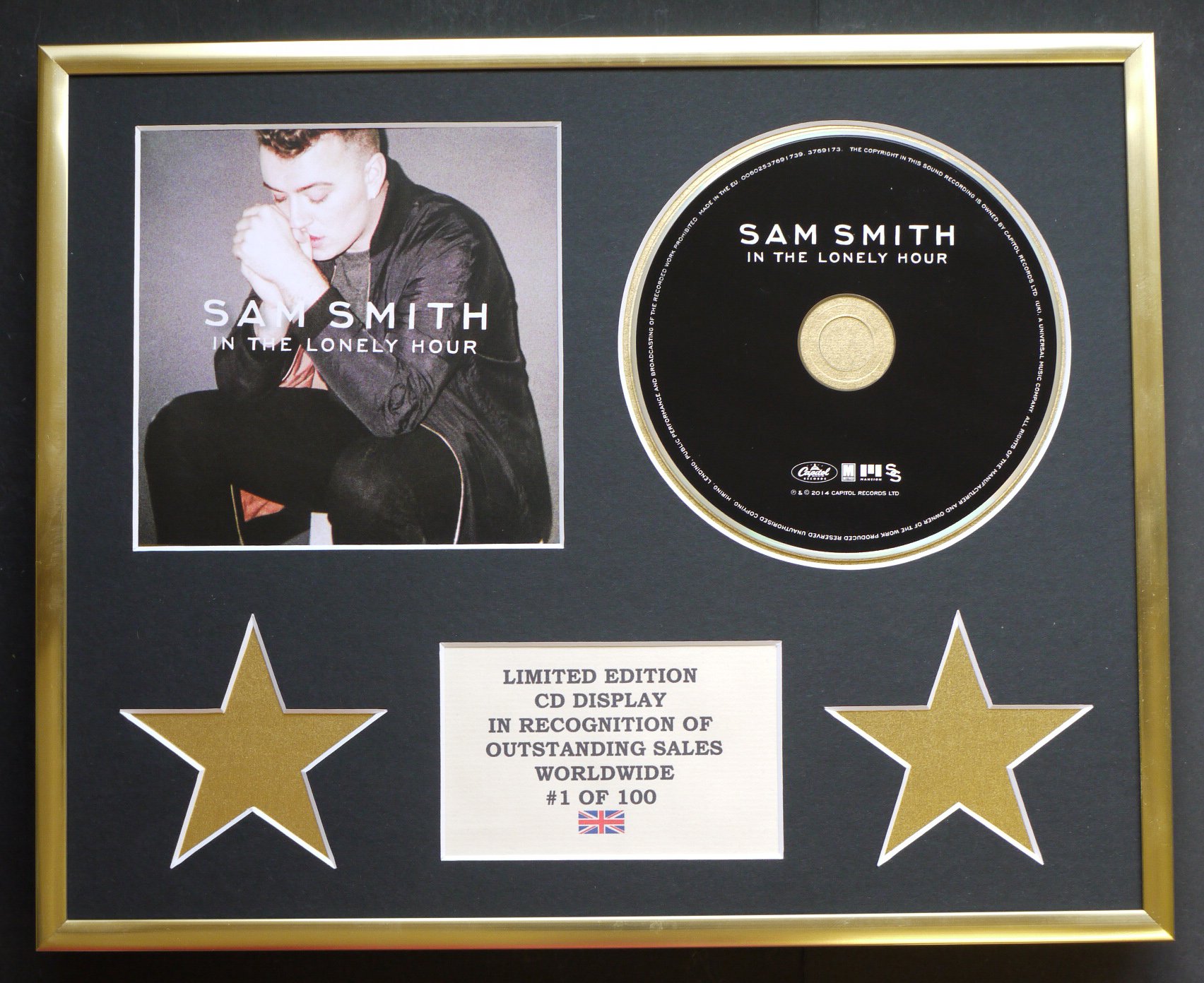 SAM SMITH/CD DISPLAY/LIMITED EDITION/IN THE LONELY HOUR