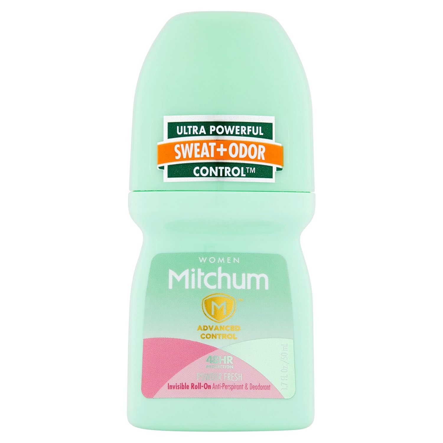 Mitchum Women Invisible Roll-On, Powder Fresh 1.7 oz (Pack of 10)