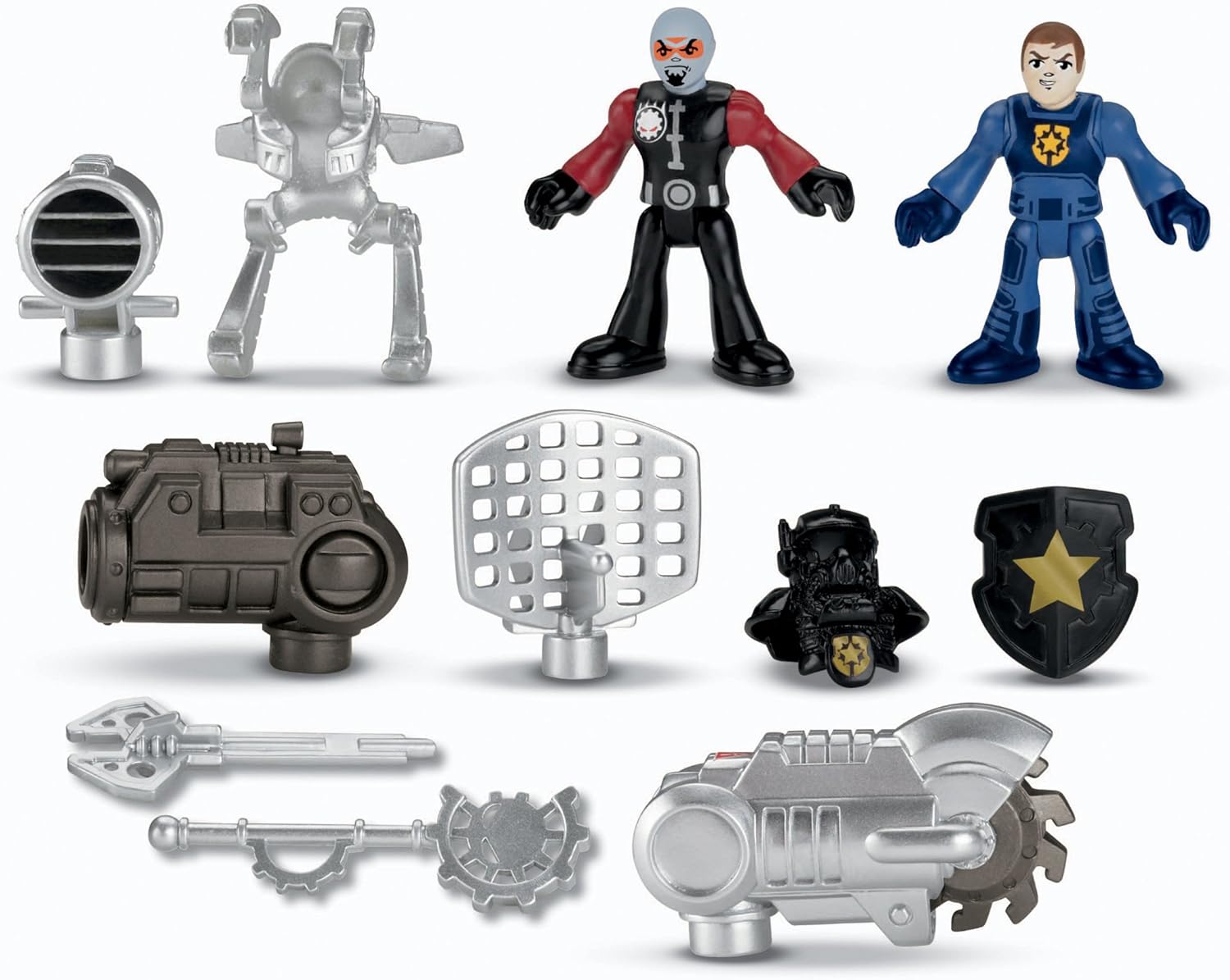 imaginext robot police headquarters