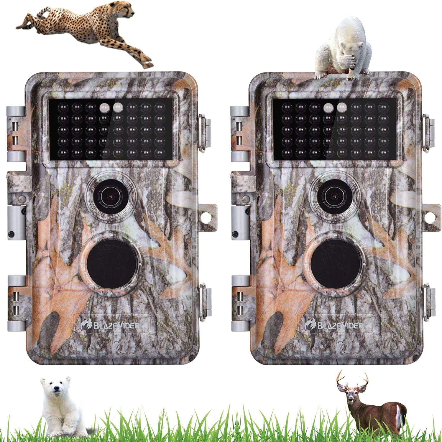 2pcs Wildlife Cameras Game Cam Nature Observation Deer: Amazon.co.uk