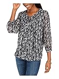 Tommy Hilfiger Women's Pintuck Blouse, Sky Captain