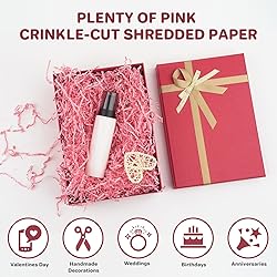 mxxkms 2.2 LB Pink Crinkle Paper Filler - Shredded