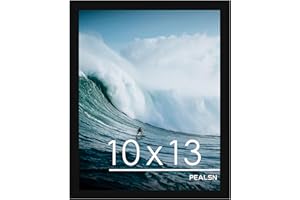 PEALSN 10x13 Picture Frames Black, Photo Frame for Wall Mounting Display Horizontally or Vertically Hanging, 1 Pack