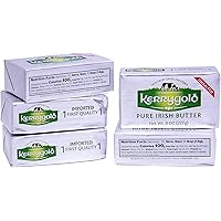 Kerrygold Unsalted Butter, 8 Oz Foil Pack (Pack of 5)