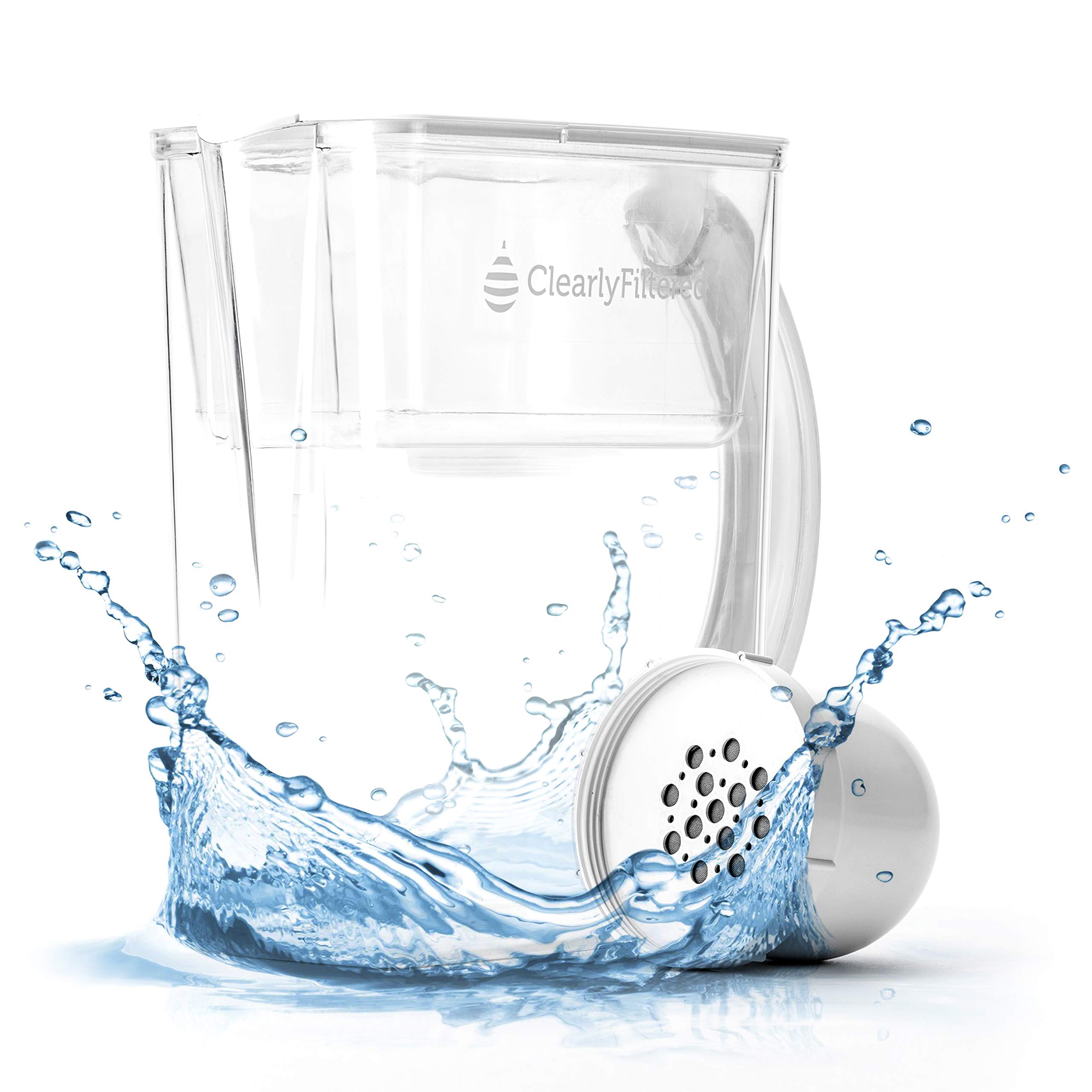 Clearly Filtered Water Filter Pitcher Guaranteed to Remove More