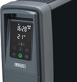 Dimplex FuturRad 3kW Portable Eco Digital Radiator Black Glass view 2