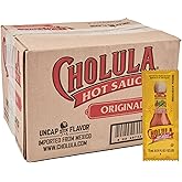 Cholula Original Hot Sauce Packets, 200 count - One 200 Count Individual Hot Sauce Packets with Mexican Peppers and Signature Spice Blend, Perfect Single-Serve Size for Delivery and Takeout