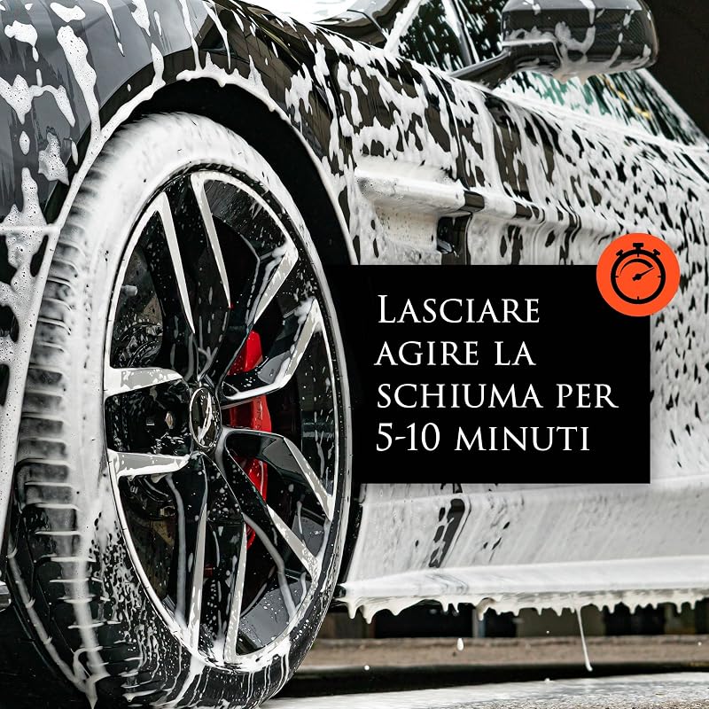 Triton Arctic Storm Snow Foam 500 ml, Shampoo Auto pH Neutro, Non Stripping, Scioglie Sporco Ostinato, per Idropulitrici, Auto e Moto, Profumo Arancia Rossa