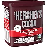 HERSHEY'S 100% Cacao SPECIAL DARK Chocolate Cocoa, Easter Baking Supplies, 8 oz Can (6 Count)