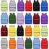 Winterlace 24 Pack Backpack, Bulk 17 inch Lightweight Outdoor Travel Gym Corporate Events Bag (Assorted)