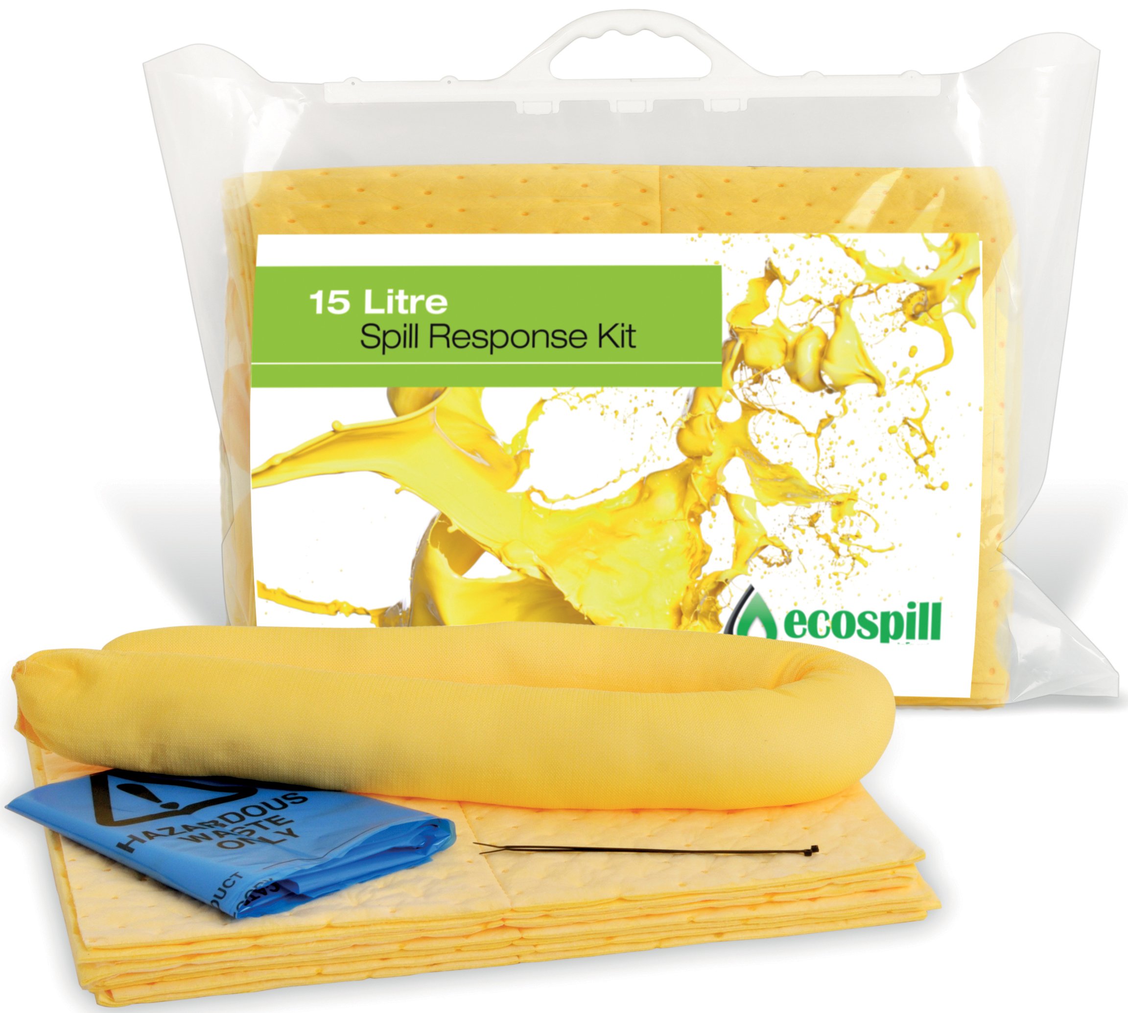 Ecospill CHEMSK15 Chemical Spill Kit, 15 L