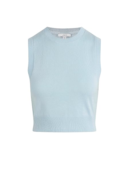 JOE’S JEANS WOMEN’S THE LAUREL SHRUNKEN SWEATER VEST, SKY BLUE, MEDIUM