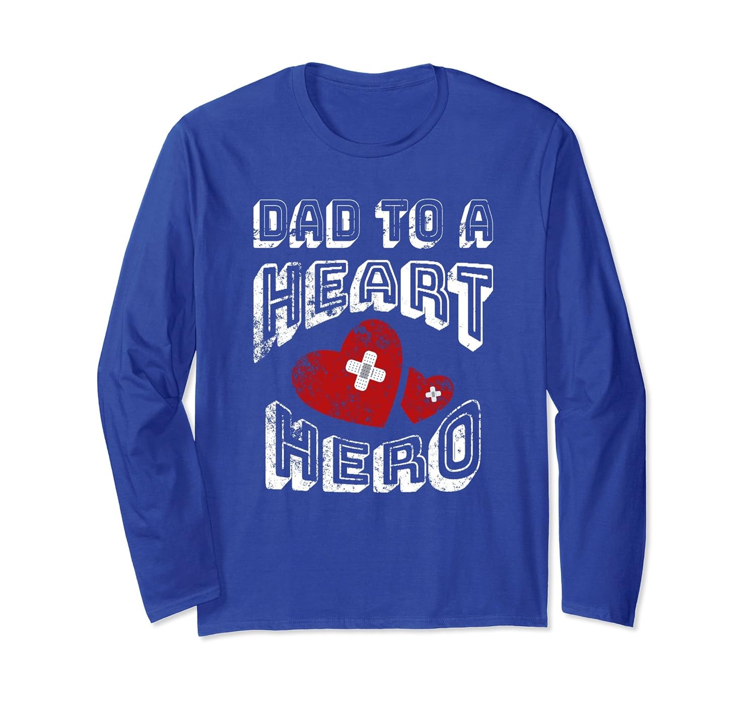 Heart Hero Dad Long Sleeve Shirt for Adults CHD CongenitalColonhue