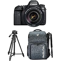 Canon EOS 6D Mark II 26.2MP Digital SLR Camera + EF24-105 mm f/4L is II USM Lens with Digitek 550LW Tripod + Arctic Fox Camera Bag with Lens, 15.5" Laptop & Tripod Holder