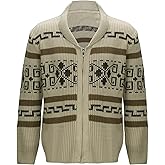 Jeffrey The Dude Costume Cardigan Sweater Adult Men Long Sleeve Shawl Collar Knitted Zip Up Cardigan Sweater