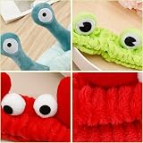 FRIUSATE 3Pcs Face Wash Headband Snail Frog Crab Elastic Cute Spa Accessories view 3