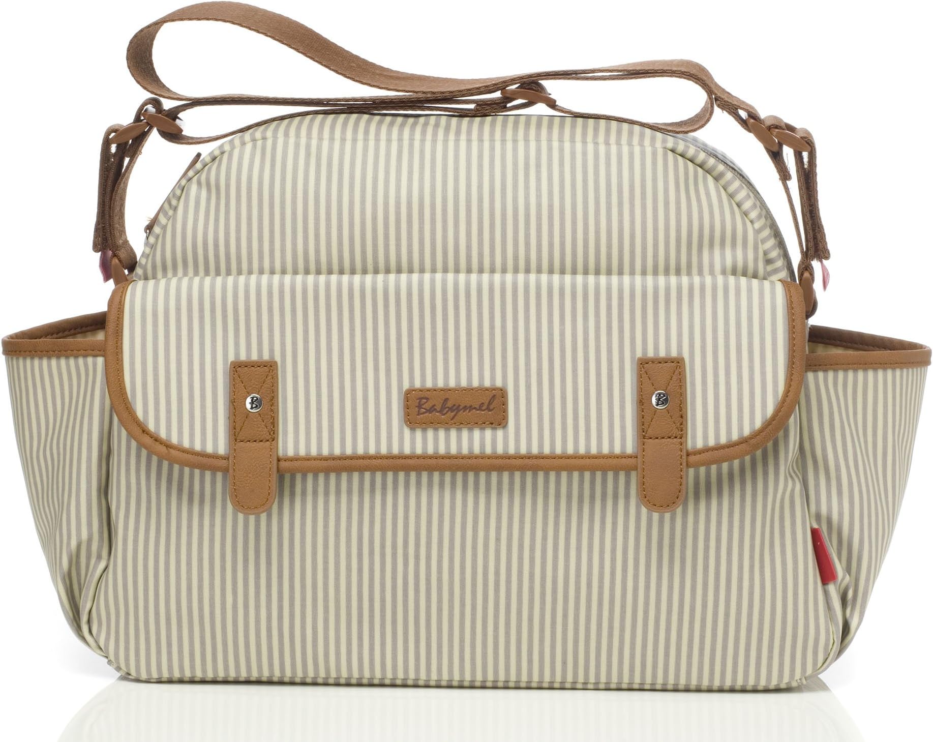 Molly Grey Stripe Baby Changing Nappy Bag