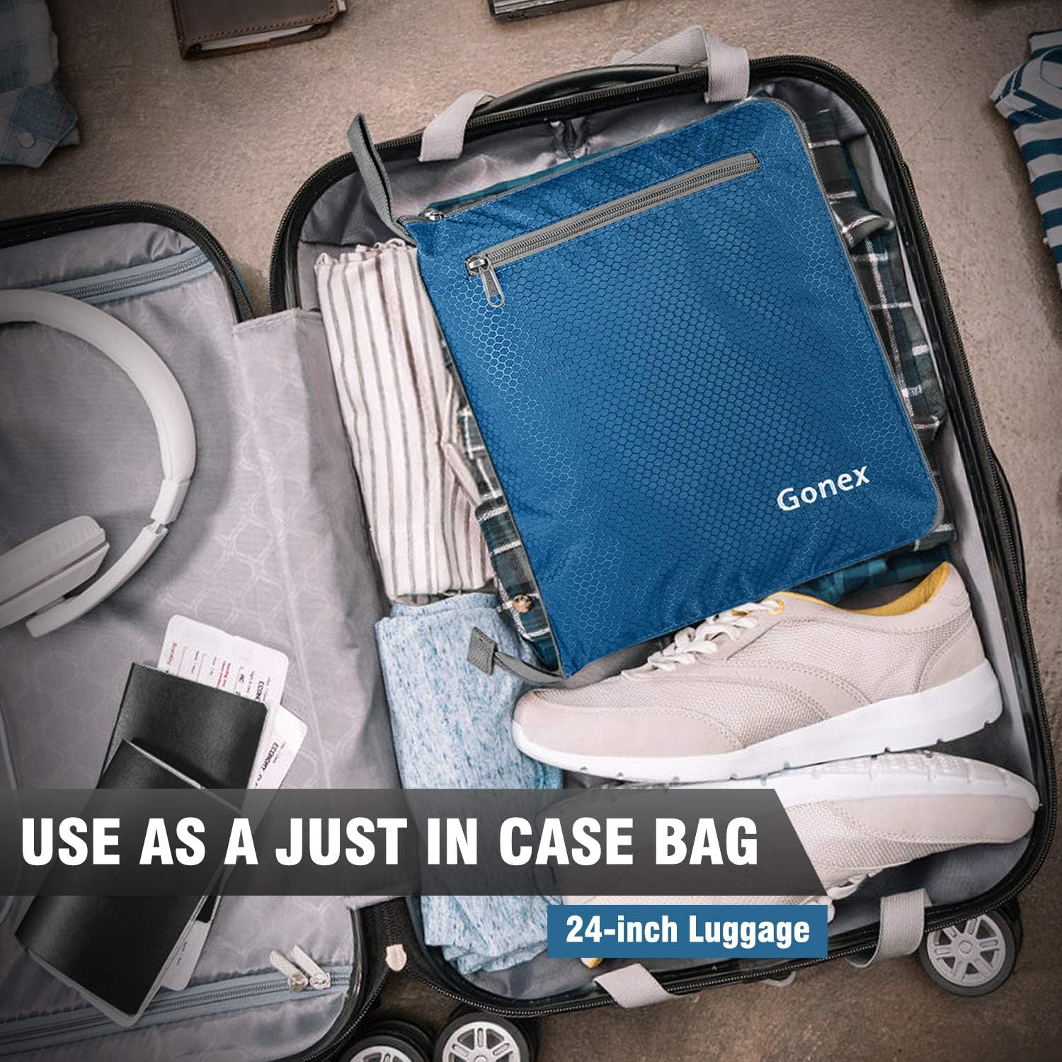 Gonex 150L Large Foldable Travel Duffle Bag with Shoes Compartment - Image 5
