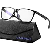 Carbon Blue Light Blocking Glasses Men for Computer, Gaming, Metal Frame Green Light Protection Night Driving Glasses for Man