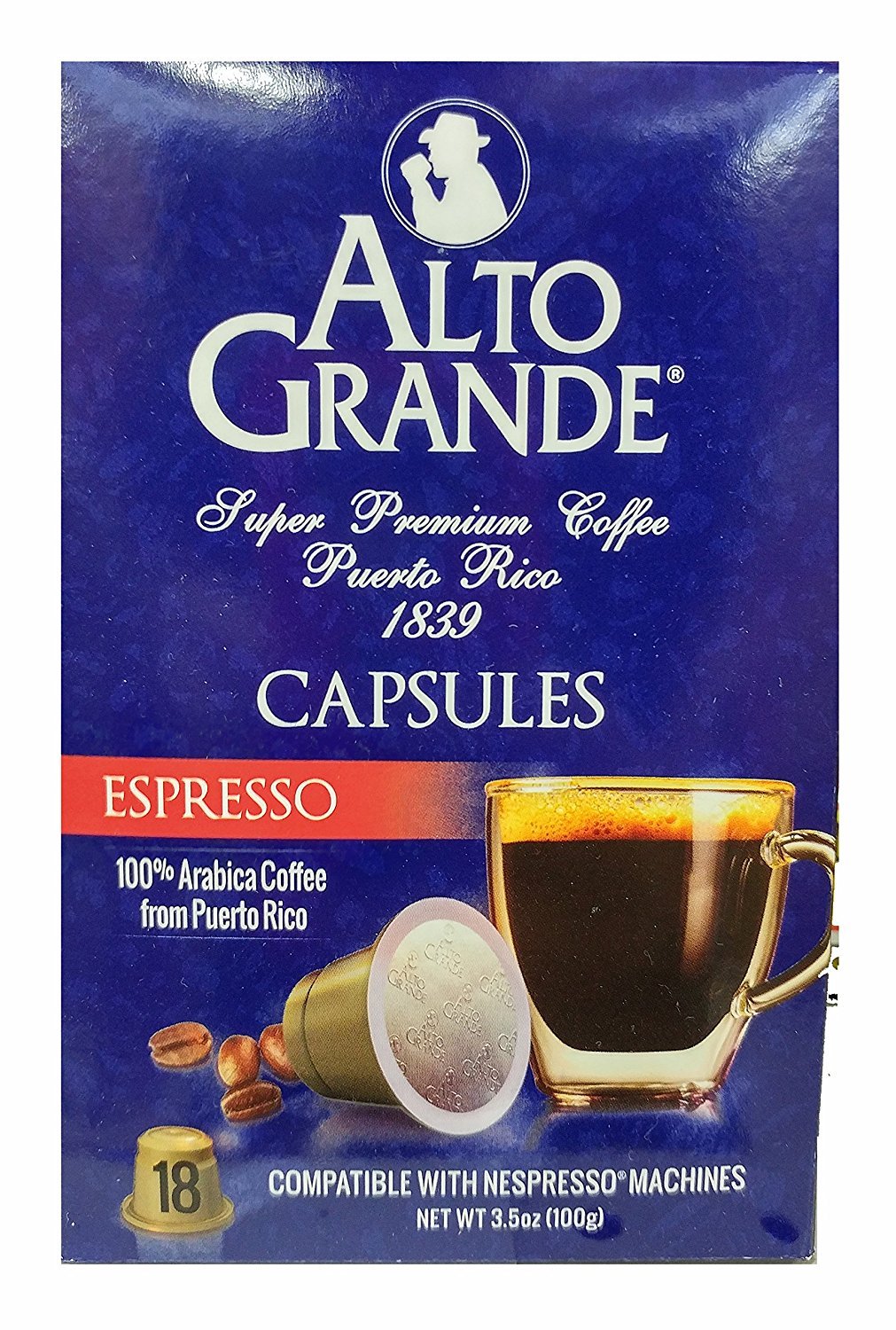 Yaucono Espresso Puerto Rican Coffee Capsules
