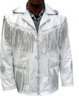 Cowboy Leather Jacket, Fringed 
