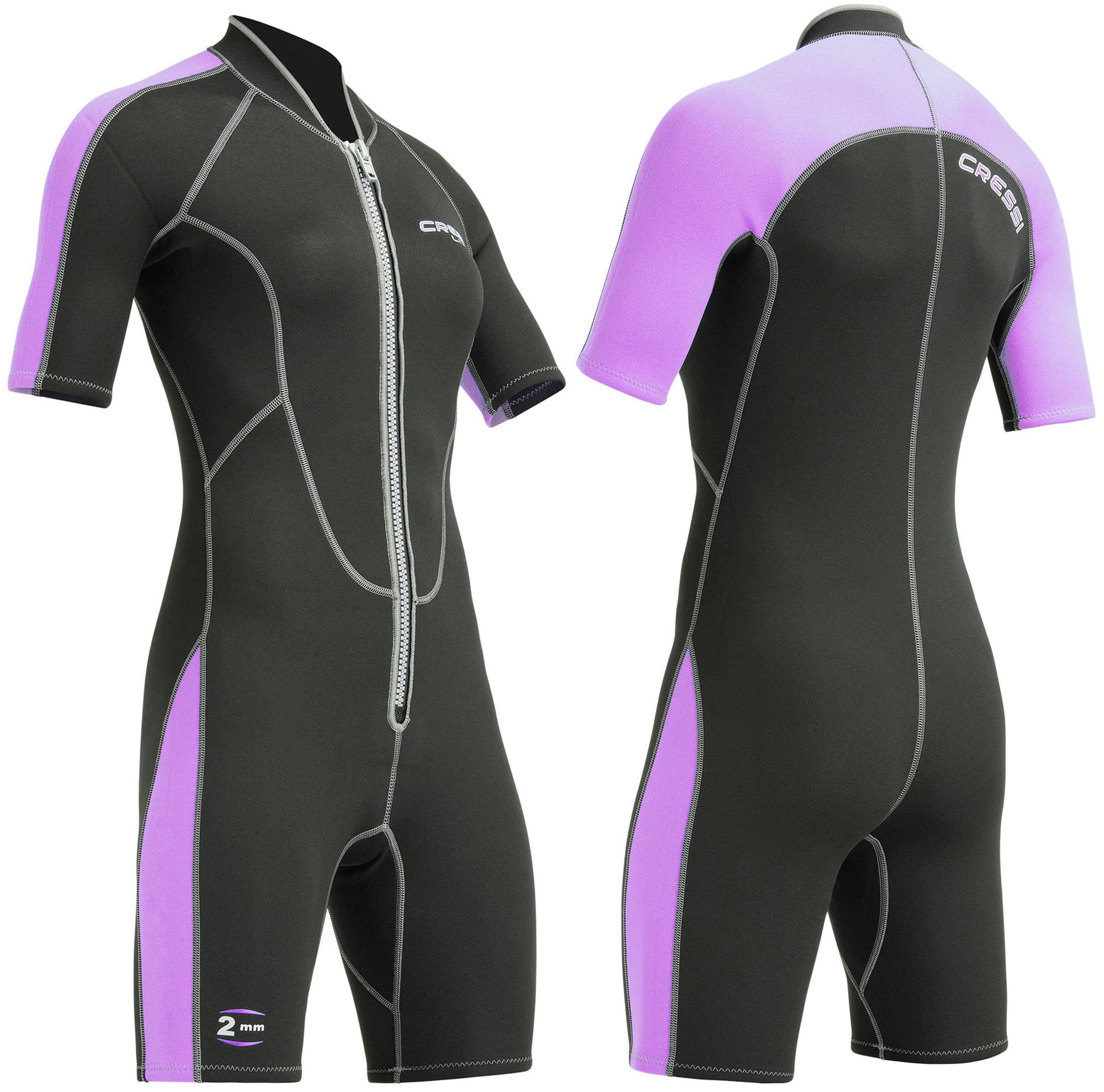 Cressi Lido Lady Shorty Wetsuit - Women's Shorty Wetsuit for Snorkelling, Swimming and Water Sports, in 2mm Ultra Stretch Neoprene