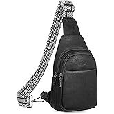 SYTRAH Sling Bag for Women, Crossbody Bags Purse for Women Trendy Vegan Leather Fanny Pack with Adjustable Strap