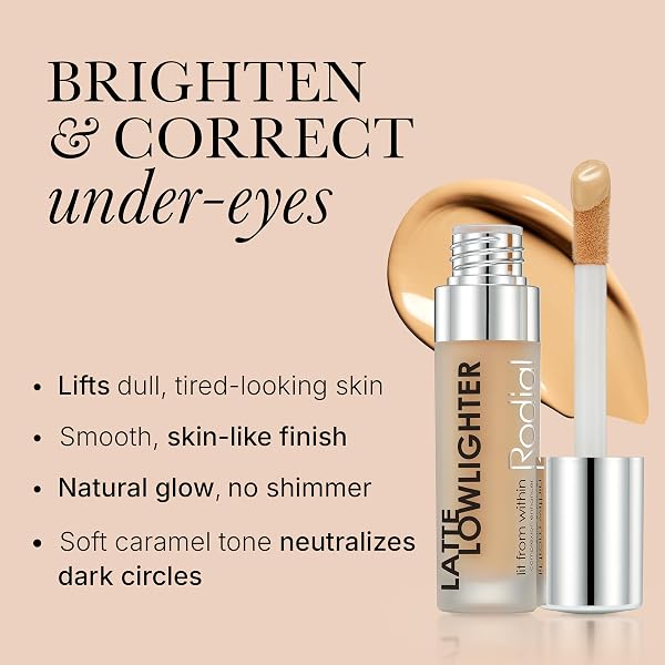 RODIAL LATTE LOWLIGHTER 0.1 FL OZ – HYDRATING LIQUID UNDER EYE BRIGHTENER & COLOR CORRECTOR WITH HYALURONIC ACID, VITAMIN E & CAFFEINE FOR NATURAL RADIANCE