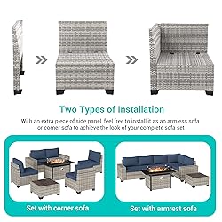 Muphyers 7PCS Outdoor Patio Furniture Set with