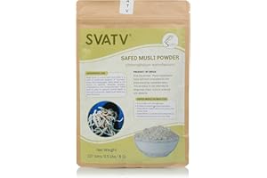 SVATV Safed Musli Powder II Chlorphytum Borivillianum II 227 Grams, Half Pound, 8 Ounce