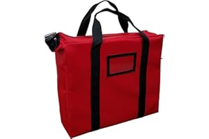 Cardinal bag supplies Briefcase Style Locking Document Bag (Red)