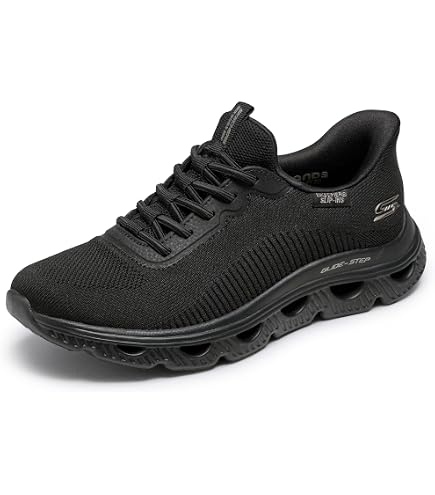 Amazon.com | Arch FIT Glide-Step Wave Hands Free Slip-INS, BKTQ, 5