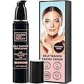 Face Tanner – Self Tan Serum w/Hyaluronic Acid and Organic Oils, Self Tanners Best Sellers, Facial Sunless Tanner for Natural Sunkissed Glow, Fake Tan Moisturizer, 2.0 fl (Medium/Dark)