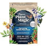 Organic Plant Magic - Fast-Acting Water Soluble Plant Food - All-Purpose Fertilizer Concentrate for Flower, Vegetable, Herb, Fruit Tree, Garden & Indoor Houseplants [One 1/2 lb Bag]