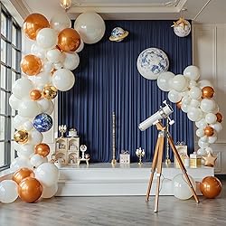 Wrinkle Free Navy Blue Backdrop Curtains for Party