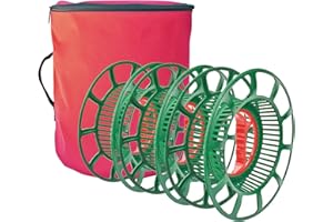 Northlight 3 Reel Christmas Light Storage Bag, Large, Red