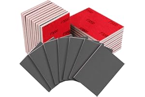 Necosthua 20PCS 3 x 4 Inch 3000 Grit Sanding Sponge, Ultra Fine Sanding Sponges Pads, Soft Foam Hand Sanding Block Dry Wet Sandpaper Blocks for Model Drywall Metal Wood Furniture Polishing